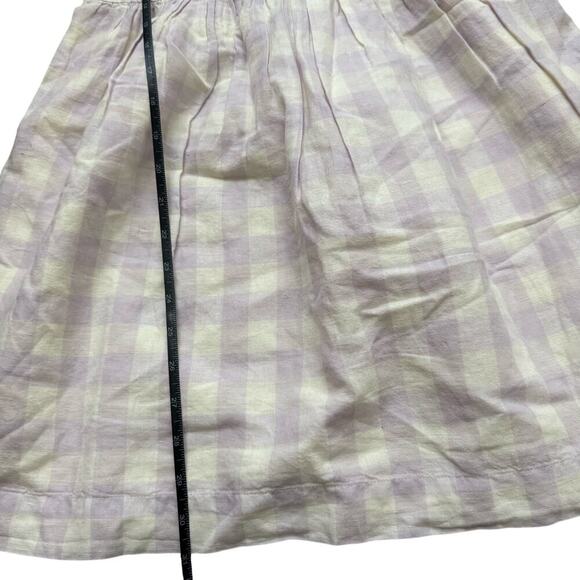 GAP Kids Pastel Gingham Sleeveless Linen Blend Summer Cottagecore Dress XL - Picture 6 of 6